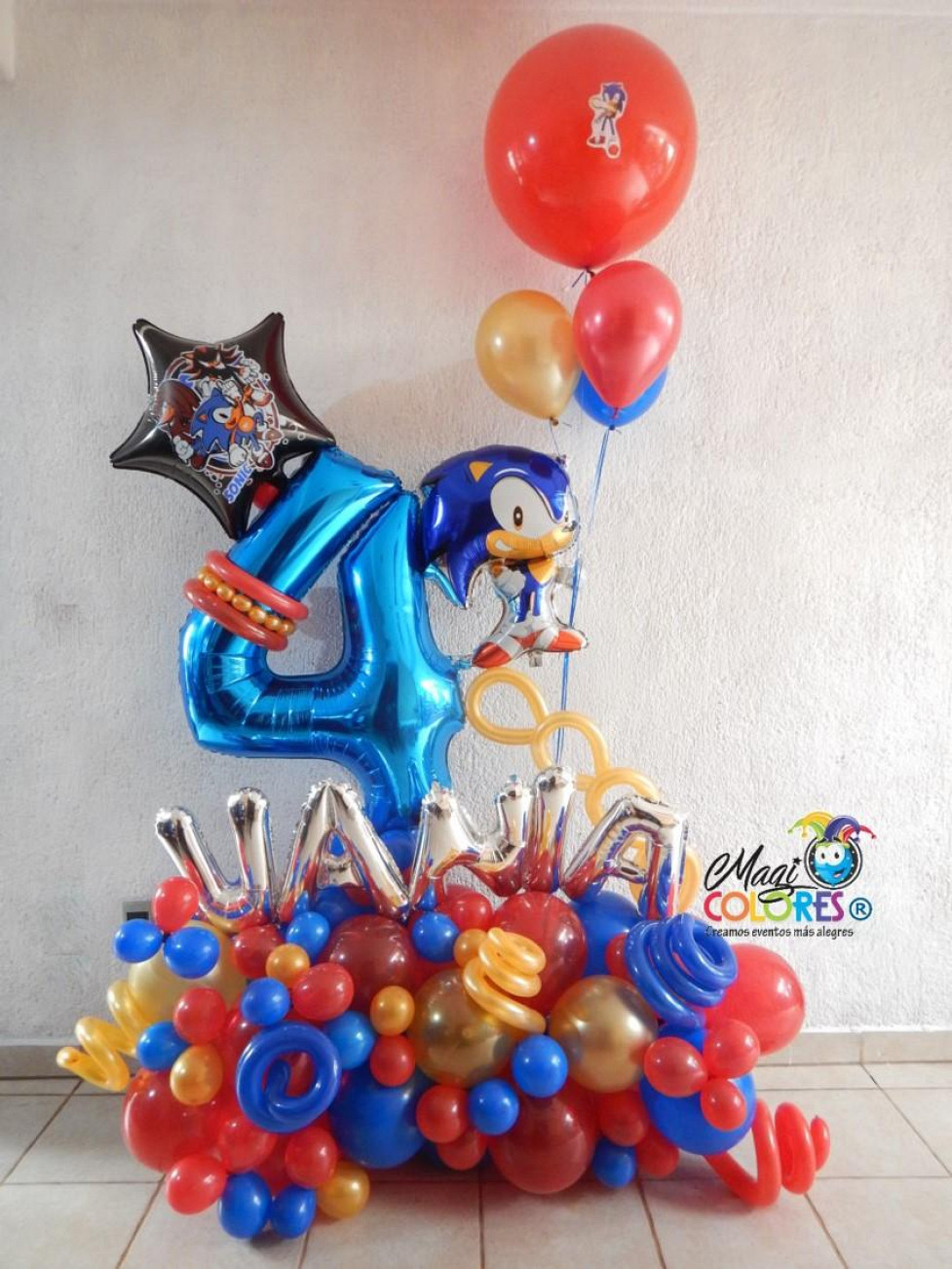 Decoración con globos para cumpleaños