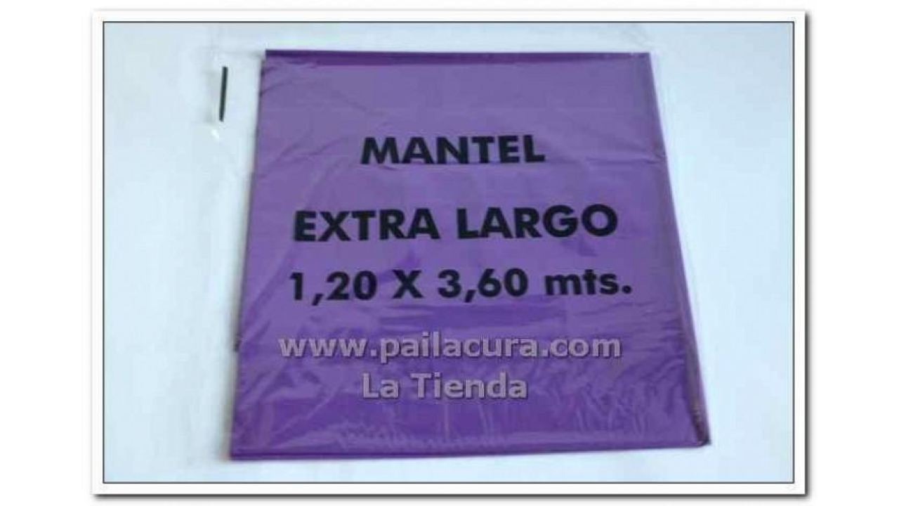 Mantel Descartable Liso De Plastico Rectangular 120x180cm