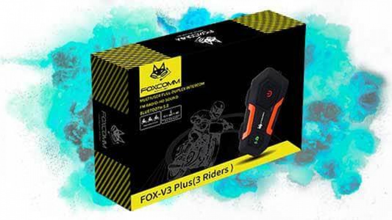 FoxComm  Auricular Manos Libres para casco de moto Fox S21 