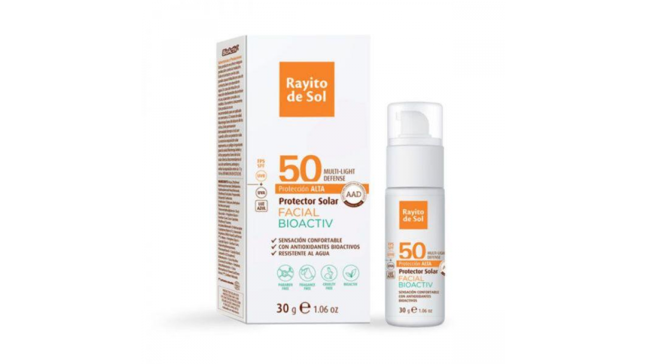 PROTECTOR SOLAR Facial BIOACTIV® FPS 50 - Rayito de Sol