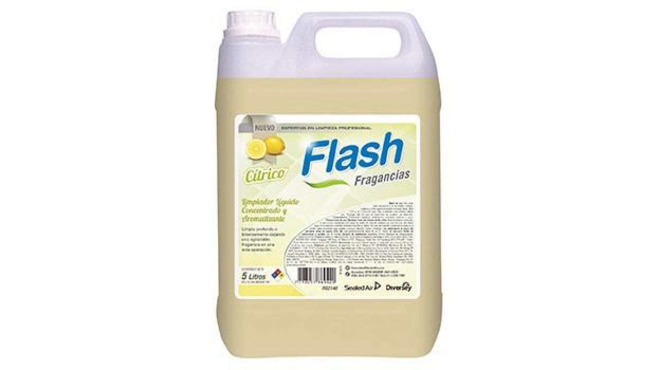 Desodorante de Pisos Flash Fragancias Cítrico de 5 lts.